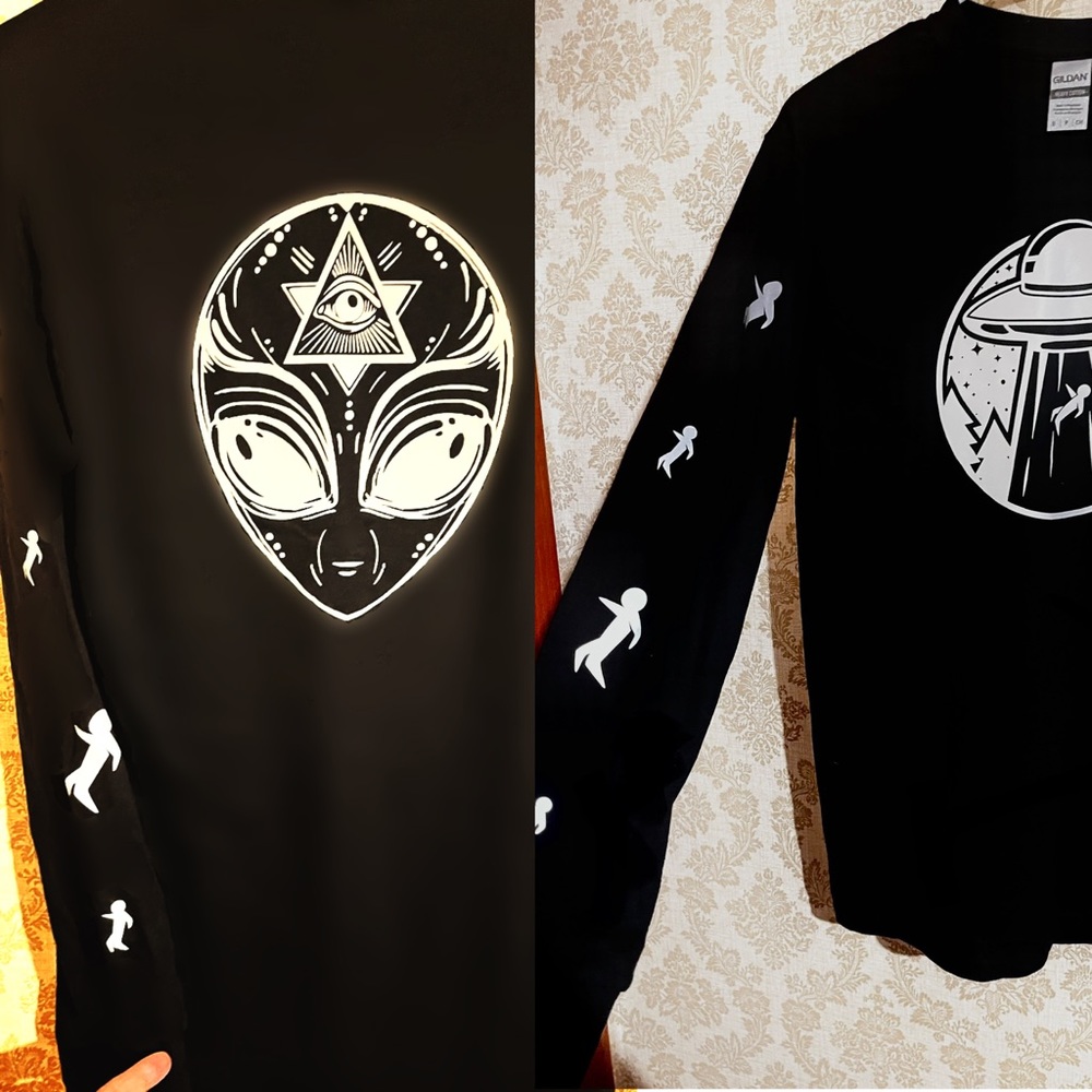 Custom reflective long sleeve shirt